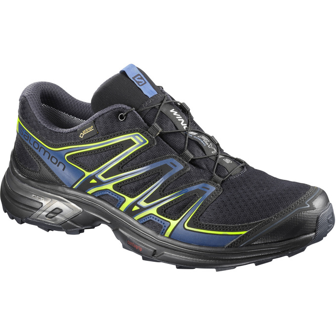 Salomon Israel WINGS FLYTE 2 GTX® - Mens Trail Running Shoes - Black (OUNC-95032)